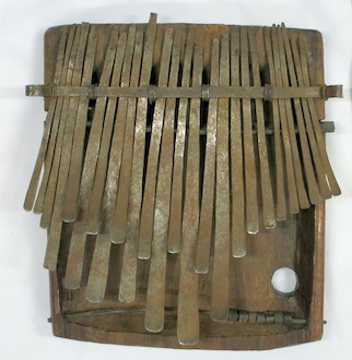 Mbira dzavadzimu (with extra keys) E Old Dambatsoko by Muchatera Mujuru Muchatera Mujuru's Mbira (TIC 125), 1 of 10